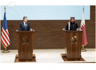  امير قطر يدغو  على ضرورة العمل على الوقف الفوري لإطلاق النار وحماية المدنيين،